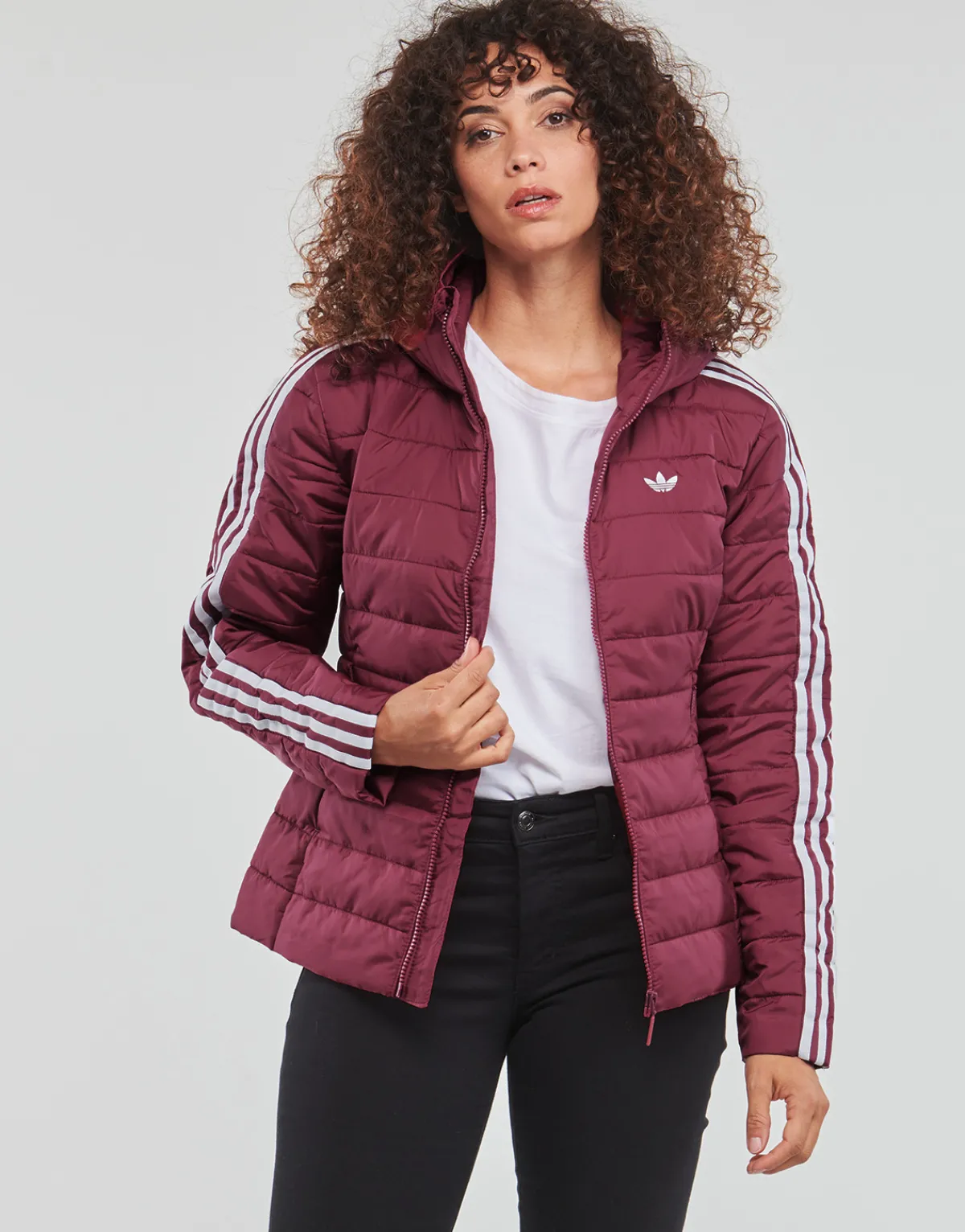 Manteaux^adidas Originals - SLIM JACKET bordeauxheritage