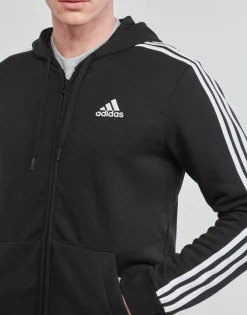 Joggings & Survêtements^Adidas Sportswear - 3 STRIPES FL FULL ZIP HD Noir