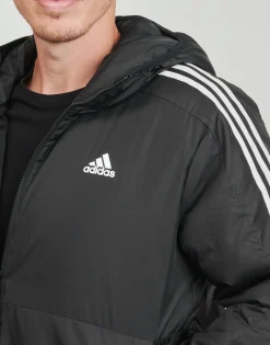 Manteaux^Adidas Sportswear - Essentials 3-Stripes Insulated Hooded Jacket Noir