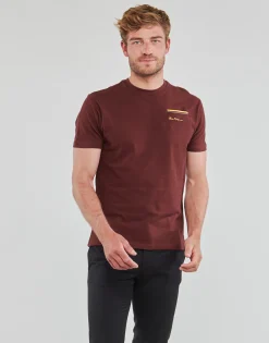T-shirts & Polos^Ben Sherman - PIQUE POCKETT Bordeaux