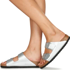 Mules / Sabots^BIRKENSTOCK - Arizona Birko-FlorSilver-Narrow