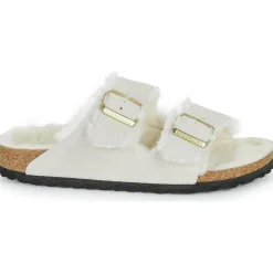 Mules / Sabots^BIRKENSTOCK - Arizona Shearling LEVE Antique White LAF Beige