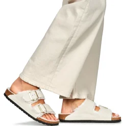 Mules / Sabots^BIRKENSTOCK - Arizona Shearling LEVE Antique White LAF Beige