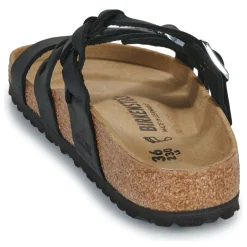 Mules / Sabots^BIRKENSTOCK - Franca BraidedOiledLeatherBlack-Regular
