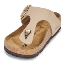 Tongs^BIRKENSTOCK - Gizeh Big Buckle NubuckSandcastle-Regular