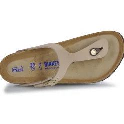 Tongs^BIRKENSTOCK - Gizeh Soft Footbed NubuckSandcastle-Regular