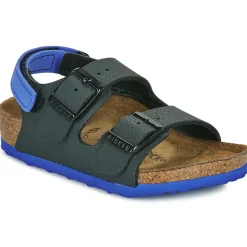 Sandales Et Nu-pieds^BIRKENSTOCK - Milano AS Kids BF Desert Soil Black/UBlu