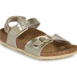 Sandales Et Nu-pieds^BIRKENSTOCK - Rio AS Kids BF Electric Metallic Gold Doré