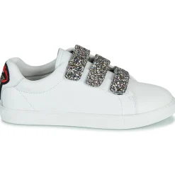 Baskets Mode^Bons baisers de Paname - EDITH GLITTER TONGUE Blanc