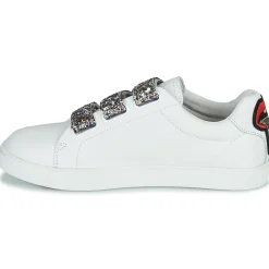 Baskets Mode^Bons baisers de Paname - EDITH GLITTER TONGUE Blanc