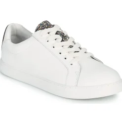 Baskets Mode^Bons baisers de Paname - SIMONE GLITTER TONGUE Blanc