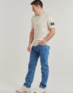 T-shirts & Polos^Calvin Klein Jeans - BADGE REGULAR TEE Gris
