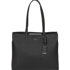 Cabas / Sacs Shopping^Calvin Klein Jeans - CK MUST MEDIUM SHOPPER_MONO Noir