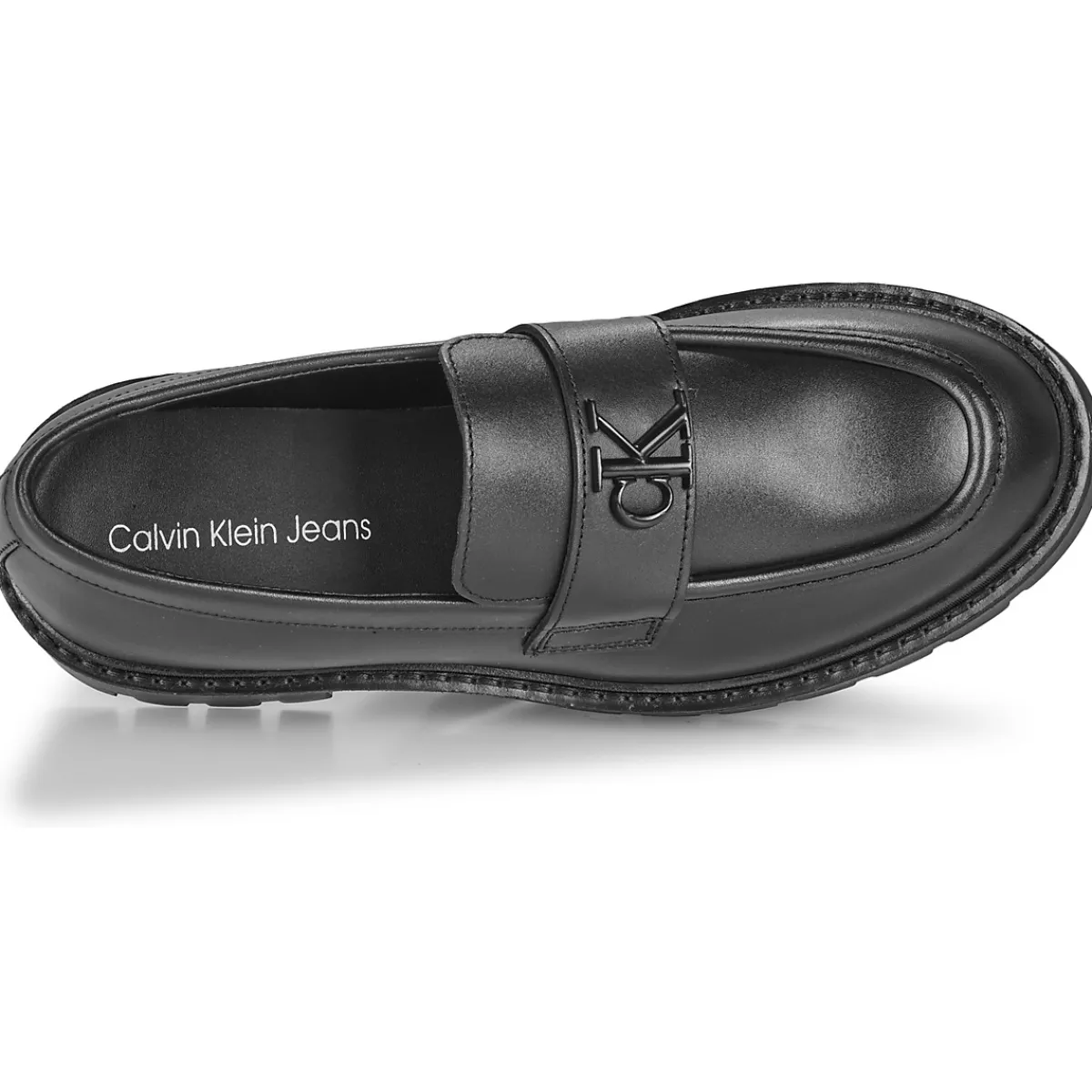 Mocassins & Chaussures Bateau^Calvin Klein Jeans - FLATFORM LOAFER HW MGLTH Noir
