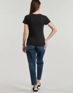 T-shirts & Polos^Calvin Klein Jeans - GRADIENT CK SLIM TEE Noir