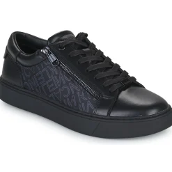 Baskets Mode^Calvin Klein Jeans - LOW TOP LACE UP W/ZIP MONO Noir
