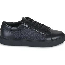 Baskets Mode^Calvin Klein Jeans - LOW TOP LACE UP W/ZIP MONO Noir
