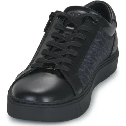 Baskets Mode^Calvin Klein Jeans - LOW TOP LACE UP W/ZIP MONO Noir