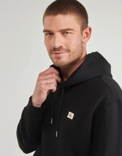 Sweats & Polaires^Calvin Klein Jeans - LS EU BADGE 350TERRY HOODIE Noir