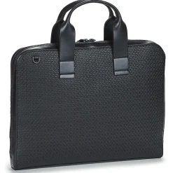 Porte-documents / Serviettes^Calvin Klein Jeans - MODERN BAR SLIM LAPTOP BAG MONO Noir