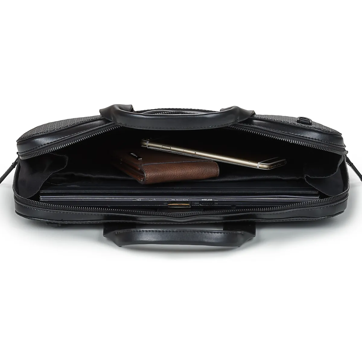 Porte-documents / Serviettes^Calvin Klein Jeans - MODERN BAR SLIM LAPTOP BAG MONO Noir