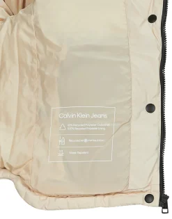 Manteaux^Calvin Klein Jeans - MONOLOGO NON DOWN SHORT PUFFER Beige