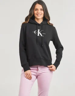 Sweats & Polaires^Calvin Klein Jeans - MONOLOGO REGULAR HOODIE Noir