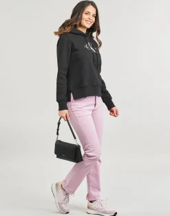 Sweats & Polaires^Calvin Klein Jeans - MONOLOGO REGULAR HOODIE Noir