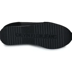 Baskets Mode^Calvin Klein Jeans - RETRO RUNNER ICONIC SNK Noir