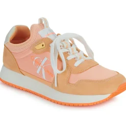 Baskets Mode^Calvin Klein Jeans - RUNNER SOCK LACEUP NY-LTH Rose