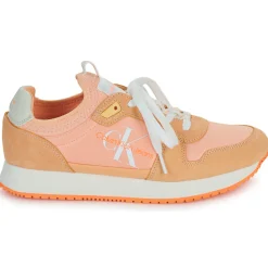 Baskets Mode^Calvin Klein Jeans - RUNNER SOCK LACEUP NY-LTH Rose