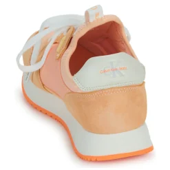Baskets Mode^Calvin Klein Jeans - RUNNER SOCK LACEUP NY-LTH Rose