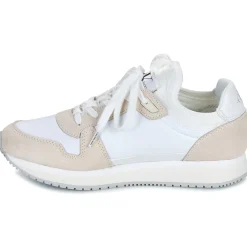 Baskets Mode^Calvin Klein Jeans - RUNNER SOCK LACEUP NY-LTH W Blanc