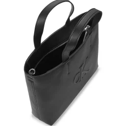 Cabas / Sacs Shopping^Calvin Klein Jeans - SCULPTED MINI EW TOTE Noir