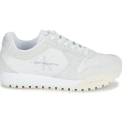 Baskets Mode^Calvin Klein Jeans - TOOTHY RUNNER IRREGULARLINES Blanc