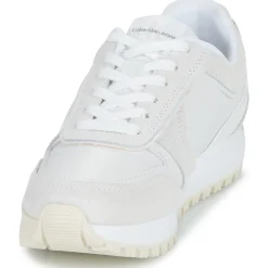 Baskets Mode^Calvin Klein Jeans - TOOTHY RUNNER IRREGULARLINES Blanc
