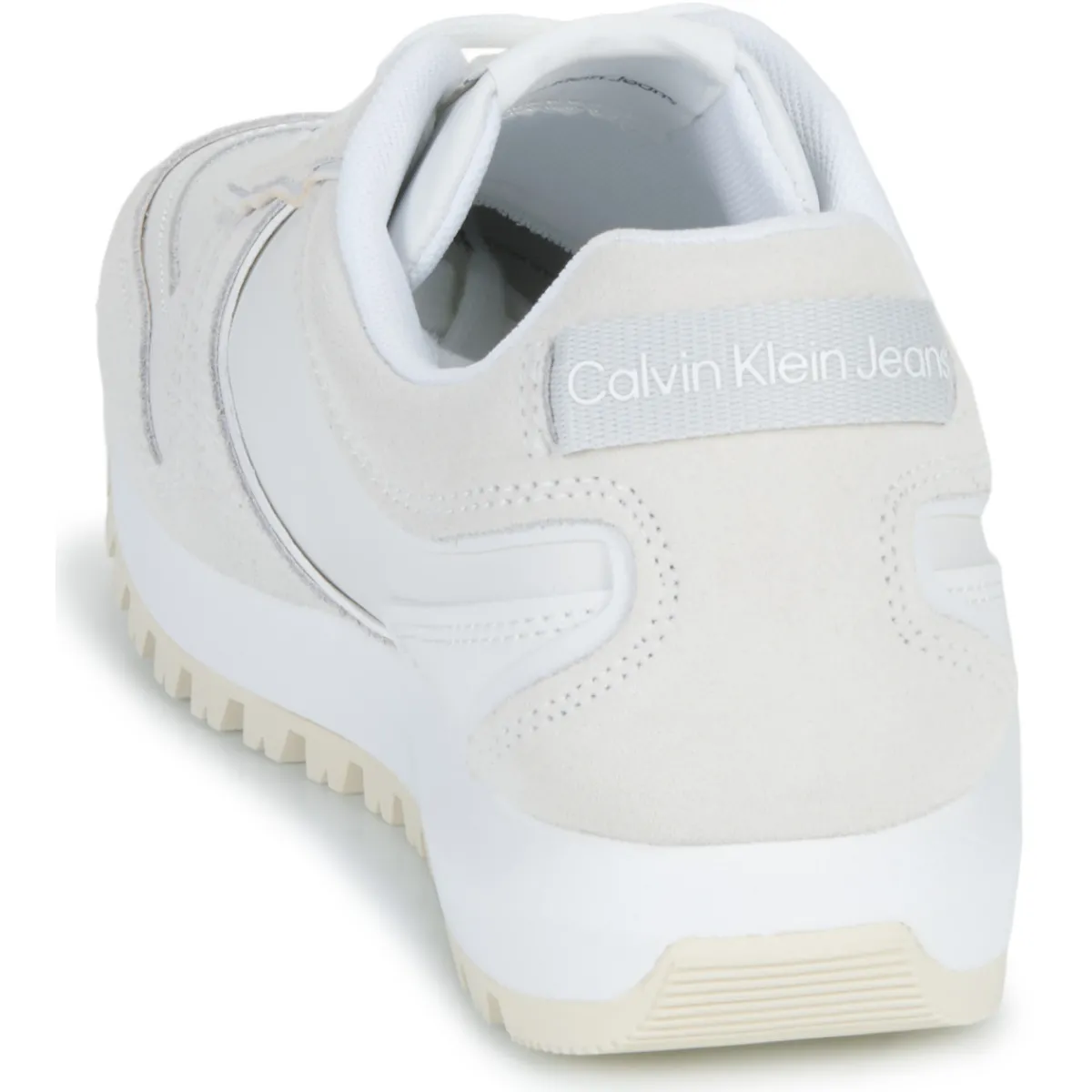Baskets Mode^Calvin Klein Jeans - TOOTHY RUNNER IRREGULARLINES Blanc