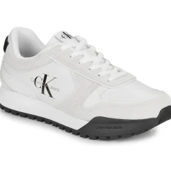 Baskets Mode^Calvin Klein Jeans - TOOTHY RUNNER IRREGULARLINES Blanc