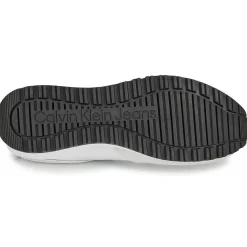 Baskets Mode^Calvin Klein Jeans - TOOTHY RUNNER IRREGULARLINES Blanc
