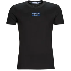 T-shirts & Polos^Calvin Klein Jeans - TRANSPARENT STRIPE LOGO TEE Noir