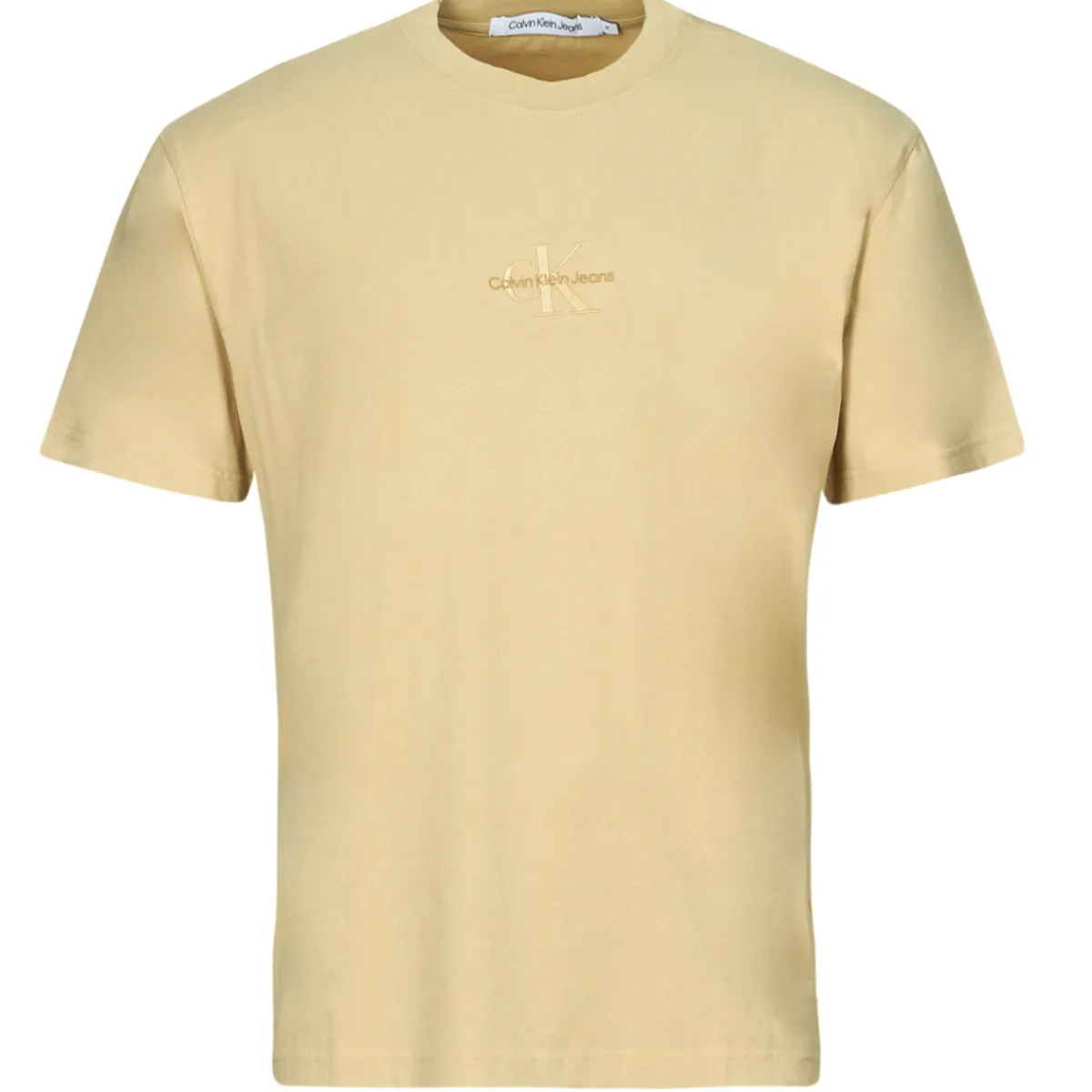 T-shirts & Polos^Calvin Klein Jeans - WASHED MONOLOGO TEE Beige