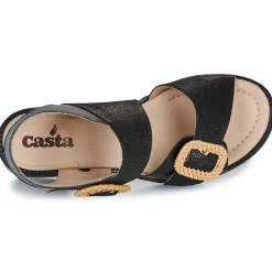 Sandales Et Nu-pieds^Casta - UNIKA Noir