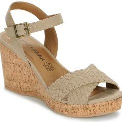 Sandales Et Nu-pieds^Chattawak - CORDO Taupe