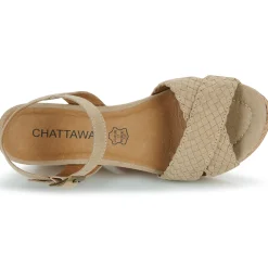 Sandales Et Nu-pieds^Chattawak - CORDO Taupe