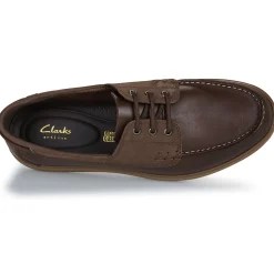 Mocassins & Chaussures Bateau^Clarks - BRATTON BOAT Marron