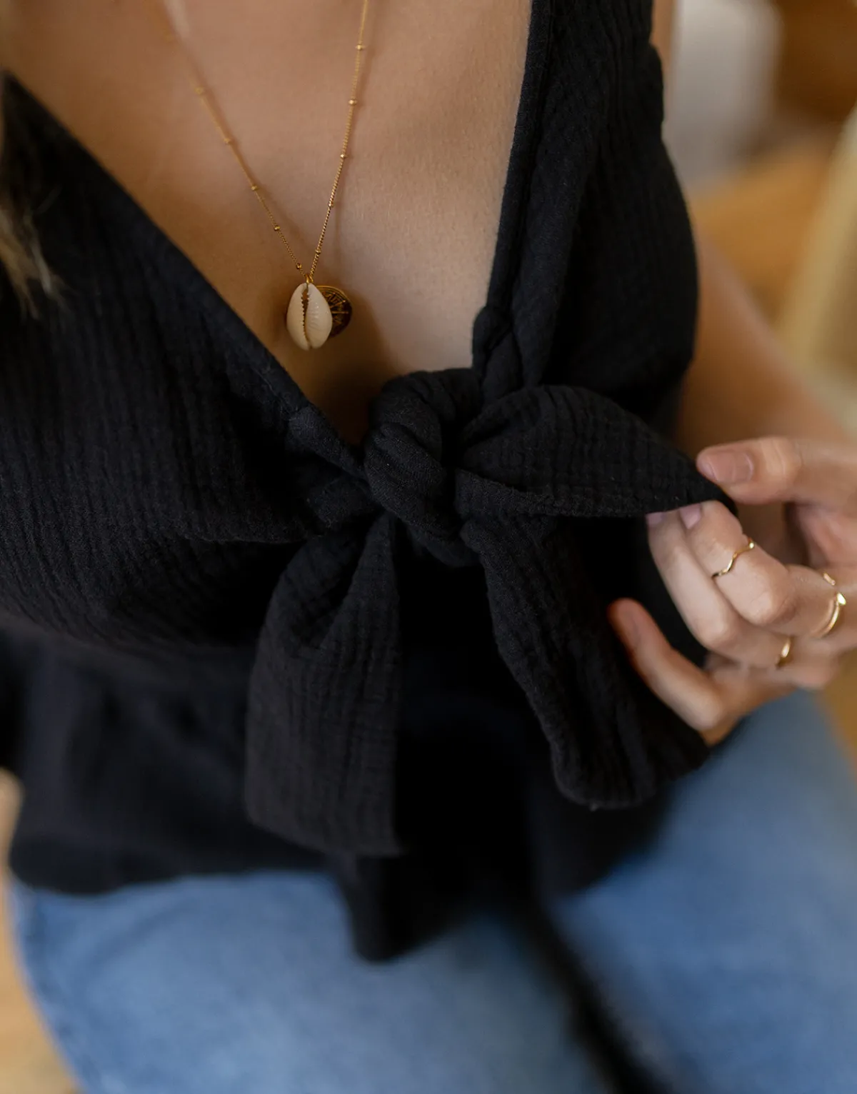 Tops / Blouses^Céleste - LAVANDIN Noir