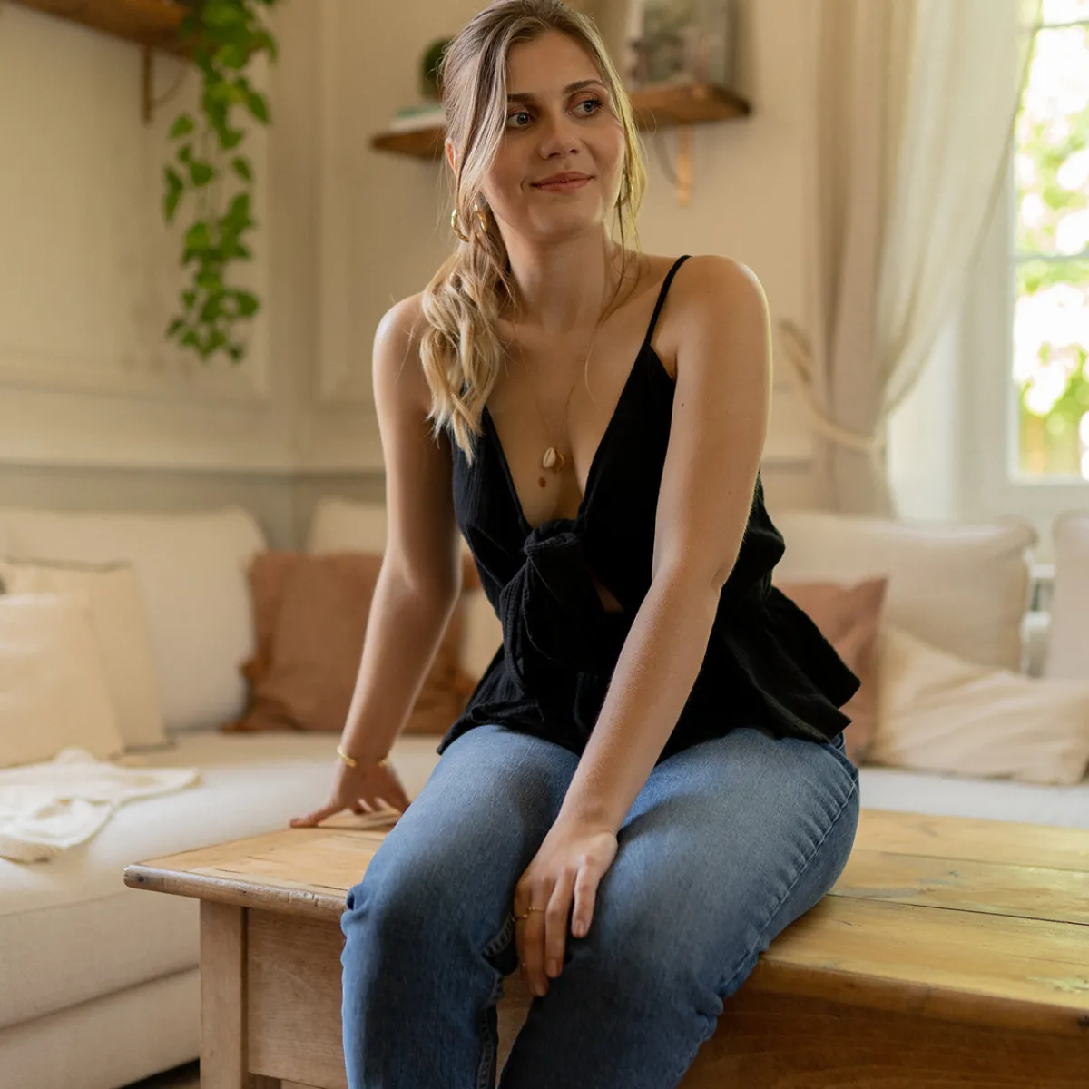 Tops / Blouses^Céleste - LAVANDIN Noir