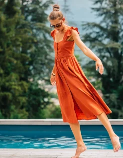Robes^Céleste - ROMANE Terracotta