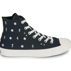 Baskets Mode^Converse - CHUCK TAYLOR ALL STAR EMBROIDERED FLOWERS Noir