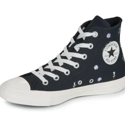 Baskets Mode^Converse - CHUCK TAYLOR ALL STAR EMBROIDERED FLOWERS Noir